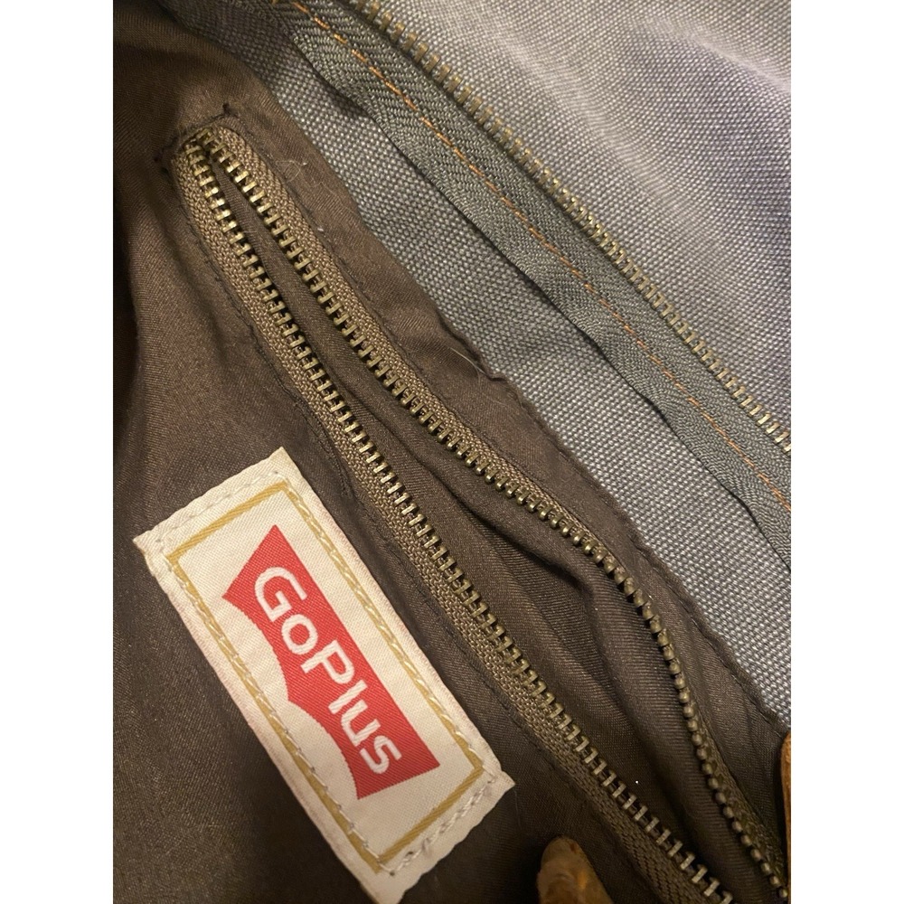 Go Plus Messenger Shoulder Bag With Canvas With Leather Accents - Picture 9 of 9